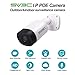 SV3C POE IP Camera Outdoor 5MP Security POE Camera with Motion Alert, Night Vision, Metal Shell Waterproof, One-Way Audio, Support Danale APP, Bule Iris, RTSP, Onvif Conformant, Cloud Storage（Wired）