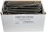 Pinnacle Mercantile 100 Extra Heavy Duty Garden Landscape Fabric Anchor Staples 9 Gauge Thick Steel Professional Grade Made in The USA