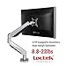 Loctek Monitor Mount Heavy Duty Single LCD Arm Stand Desk Mount Supports Heavy Monitors, Fits for 17-34 inches Monitor, Support Weighting from 8.8-22 lbs