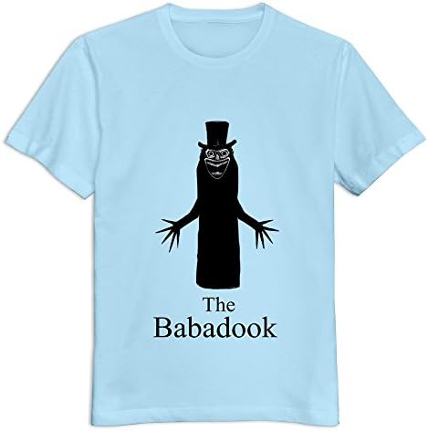 Buluew Men's Korean Style The Babadook O Neck T Shirt Size L US SkyBlue
