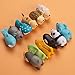 Aitsite 12 Pieces Charger Cable Protector Buddies Animal Cord Protector Saver with Carry Case for iPhone Android Cell Phone Charging Cable