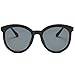 SOJOS Round Sunlgasses for Women Fashion UV400 Protection Glasses SJ2034 with Black Frame/Grey Lens