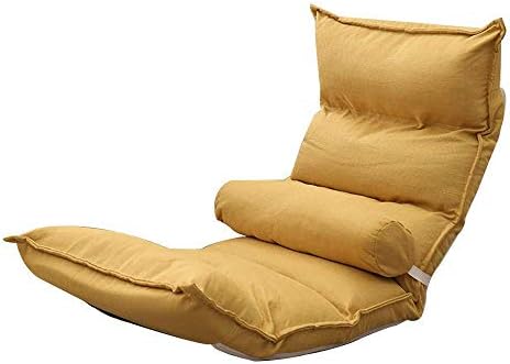 椅子フロアチェア折りたたみ式フロアチェア背もたれ付き怠惰なソファマルチレベル調整人間工学に基づいたコンピュータチェアベッド取り外し可能で洗える出窓用 ベッドルームグレー Dreamsfx In