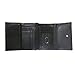 RFID Blocking Secure Wallet - Ladies Compact Trifold - RFID Wallets for Women (Black Croc)