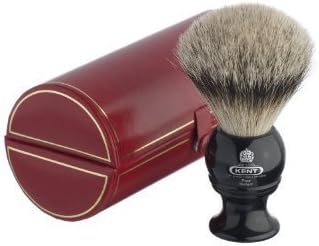 GB Kent Silvertip Badger Shaving Brush in Black by GB Kent