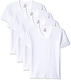 Hanes Ultimate Men's 4-Pack FreshIQ Stretch V-Neck