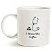 MAUAG Funny Doctor Coffee Mug, I Prescribe Coffee Best Dr Gifts Ceramic Cup White, 11 Oz