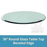 Round Glass Table Top, 1/2" (12mm) Thick, Beveled