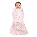 Halo SleepSack Swaddle,100% Cotton, Butterfly Scribble, Pink, Small