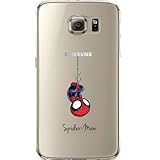 Batman, Catwoman, Harley Quinn, Wonder Woman, Superman, Spider Man, The Hulk, Deadpool Jelly Clear Case for Samsung Galaxy S7 EDGE (Spider Man)