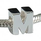 Alphabet Charms Authentic 925 Sterling Silver Letter Initial A-z Alphabet Beads for Christmas Mothers Gifts