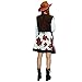 flatwhite Adult Women Cowgirl Costumes,Coffee,white,red,One Size