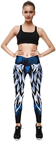 Lesubuy V Wide Waistband Full Length High Waisted Compression Gym Athletic Exercise Leggings Workout for Women XS-XL
