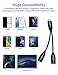USB C to 3.5 mm Headphone Jack Adapter, 2 in 1 Type C Cable Fast Charging, Portable Headset Splitter Cord Compatible with Pixel 4 3 2 XL/Samsung Galaxy Note 10/iPad Pro/HTC U11/One Plus 6T/Huaweithumb 2