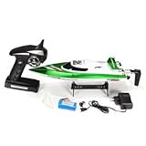 FT009 2.4G 4CH Remote Control High Speed RC Racing Boat with Water Cooling System by WOPUTUO