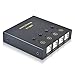 USB Switch Selector 4 Computers in Sharing 2 USB Devices Out Controller USB 2.0 Peripheral Switcher Box Hub for Mouse Keyboard PCs Scanner Printer with Button Swapping and 4 Pack USB A to B Cable