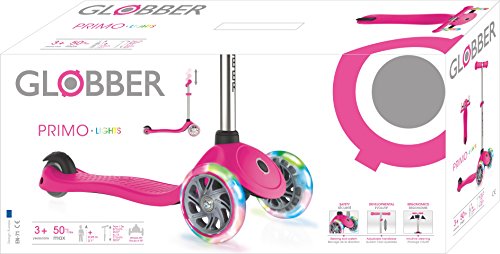 Globber Primo Lights V2 423-110-2 Neon Pink - Thumbnail 4