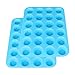 Silicone Mini Cupcake Baking Cups Muffin Pan - 24 Cups Silicone Mini Muffin Pan, Non Stick Silicone Molds for Baking(Blue)