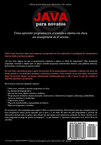 Java para novatos: Cómo aprender programación orientada a objetos con Java sin desesperarse en el intento (Volume 3) (Spanish Edition)