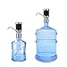 Jinghu Drinking Water Pump Electric Dispenser 5 Gallon Bottle Desk Top Powerful Rotational Portable for Home Kitchen Office Use with Switch and Power Adapter Rechargeable Battery (Black)