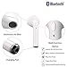 Bluetooth Earbuds, White Wireless Earphones in-Ear Headphones Hands Free Noise Cancelling Headset Compatible with XR X 8 8plus 7 7 Plus 6 6plus Samsung Galaxy S9 S8 Huawei & Other Android Divicesthumb 2