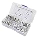 Boeray M3 M4 M5 M6 M8 Aluminum Alloy Rivnut Flat Head Threaded Rivet Nut Insert Nutsert Cap Rivet Assortment kit 100pcs