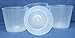 Clear Plastic Pot for Orchids 4 inch Diameter - Quantity 4