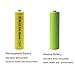 GEILIENERGY NiCd AAA 1.2V 600mAh Triple A Rechargeable Batteries for Solar Light Solar Lamp Garden Light(20 PCS)