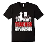 Men's Retired Teacher Just Like A Regular Teacher Only Way Happier 3XL Black