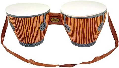 Adults Inflatable Bongo Drums African Beach Party Decoration Fancy Dress Accessory Toys