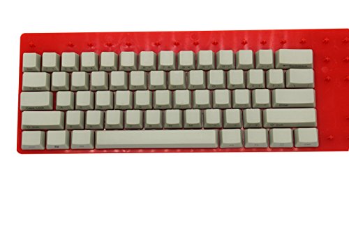 NPKC Light Gray Side-Printed Thick PBT OEM Profile 61 ANSI Keycaps for MX Switches Mechanical Keyboard (Only Keycap)