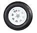 Wheels Express Inc 15" White Spoke Trailer Wheel with Radial ST205/75R15 Tire Mounted (5x4.5) Bolt Circle
