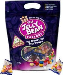 Jelly Bean Factory 36 Gourmet Flavours Apprx 30 Mini Packets, 435g