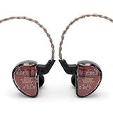LINSOUL KZ AS10 5BA HiFi Stereo in-Ear Earphone High Resolution Earbud Headphone with 0.75mm 2 pin Cable, Five Balanced Armature Drivers, Noise Cancelling (with Mic, Black)