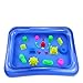 Zuzu Boom Play Sand and Sand Molds Kit - Including Moon Sand 2LB(Blue) Inflatable Tray, Storage Box, 50 Pieces Magic Sand Molds - Deluxe Castle Set