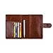 ACdream Passport Holder Cover, Leather Travel Wallet Case, RFID Blocking Document Organizer Protecrtor, with Slots for Credit Cards, Boarding Pass, for Women and Men - Brown