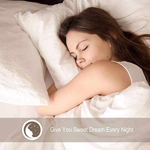 VEEYOO Twin XL Size Bed Sheet Set - 3 Piece Brushed Microfiber 1800 Bedding Set, Hypoallergenic Comfortable Fitted Sheet - 16 inches Deep Pocket, 1 Flat Sheet 1 Fitted Sheet 1 Pillowcase, White - Thumbnail 7