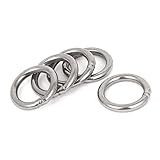 uxcell 20mm x 3mm Stainless Steel Webbing Strapping Welded O Rings 5 Pcs