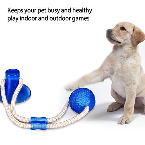 image for Yosemy Multifunction Pet Molar Bite Toy Dog Ropes Toy, Self-Playing Ru