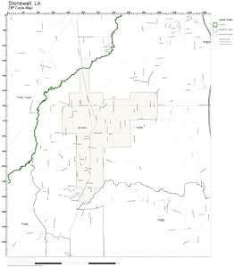 Amazon.com: ZIP Code Wall Map of Stonewall, LA ZIP Code Map Not
