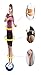 Figure Twister Twisting Waist Disc Waist Twister Ankle Body Aerobic Exercise Foot Exercise Fitness Twister Figure Trimmer Magnet Balance Rotating Board (PPPurple)