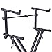 Costzon Keyboard Stand, Double-Braced X Style, Adjustable Piano Keyboard Stand with Locking Straps