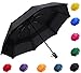 Fidus Automatic Windproof Vented Sun&Rain Travel Umbrella with Double Canopy - Collapsible Compact Lightweight Umbrella