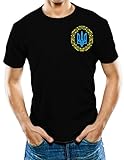Universal Apparel Men's Ukrainian Tryzub Badge T-Shirt