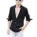 Zbrandy Men's Grandad Collar Hawaiian Casual Shirts