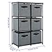 Function Home Sideboard Buffet Storage Cabinet, Drawer Cabinet, 3 Drawer Cabinets with Shelves, Organizer Tower Unit for Storing Kitchen Supplies Books Towels in Grey