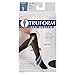 Truform Sheer Compression Stockings, 15-20 mmHg, Women's Knee High Length, Open Toe, 20 Denier, Black, Small