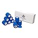 2-inch x 5yards Self-Adhesive Bandage Rolls 10-Pack Bundle - Strong Elastic Self Adherent Cohesive Tape - Blue Wrap Bandages for Wrists and Ankles - Wrap Bandage Pack - Self Sticking Elastic Bandage