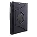 Tab A 9.7 Case, LK [Stand Feature] Luxury 360 Rotating Magnetic Smart PU Leather Case Cover For Samsung Galaxy Tab A 9.7 with Wake & Sleep Function + Stylus, Black