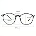 Cyxus Blue Light Filter Lightweight TR90 Glasses for Computer Use, Anti Eye Strain Headache Video Eyewear (Vintage Black Frame)